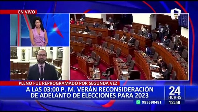 Congresistas opinan sobre el adelanto de elecciones para este 2023