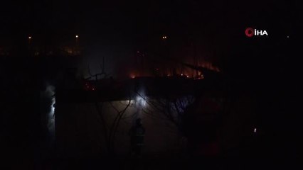 Amasya'da şömine bacasından çıkan kıvılcımlar yangına neden oldu