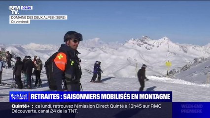 Les saisonniers des stations de ski mobilisés contre la réforme des retraites
