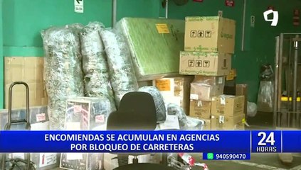 Encomiendas no llegan a sus destinos debido a bloqueo de carreteras en el interior del país