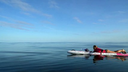 Les waterwomen rament durant une heure en plein Pacifique avant d'être relayées