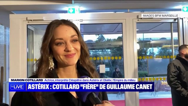 Astérix et Obélix: Marion Cotillard se dit fière de Guillaume Canet