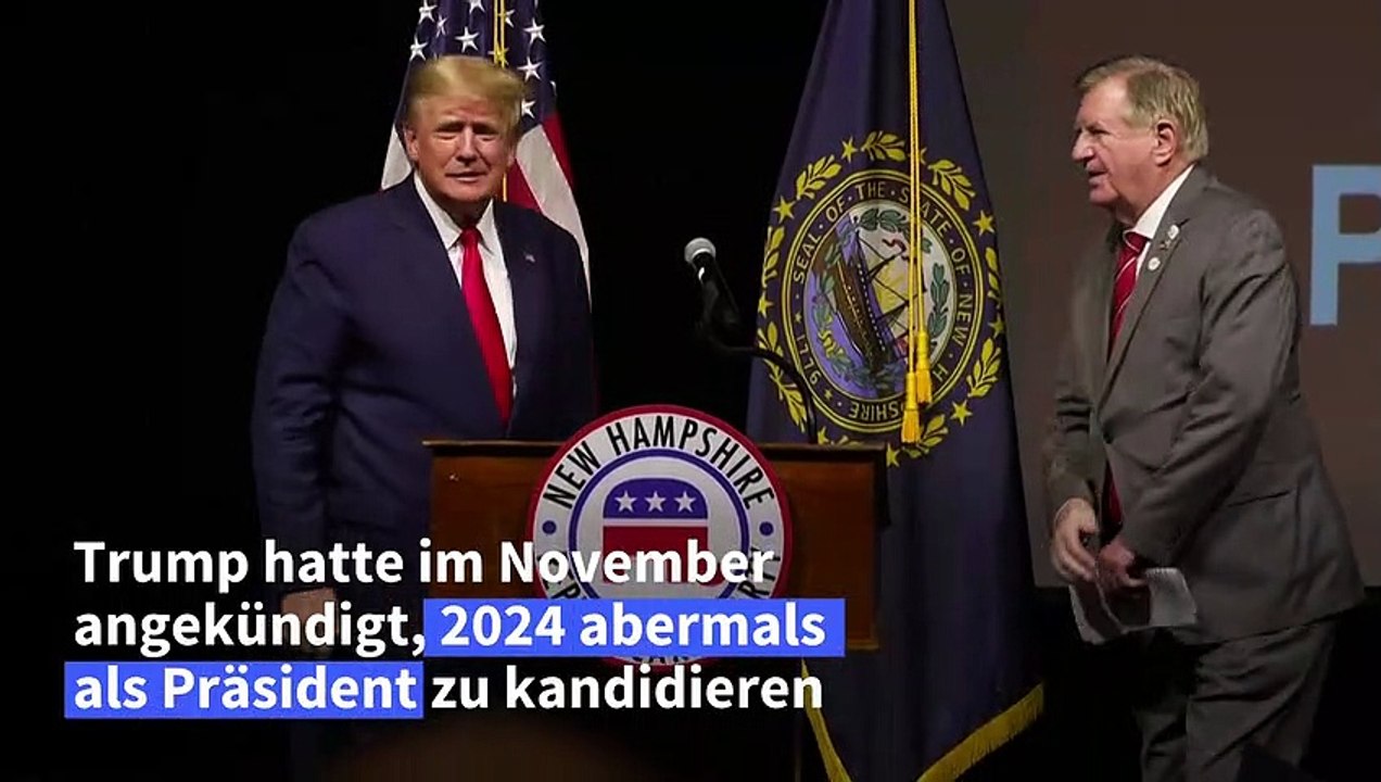 Trump eröffnet Kampagne um Präsidentenamt 2024