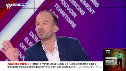 Manuel Bompard: "L'opposition du Rassemblement national contre la réforme des retraites est grotesque"