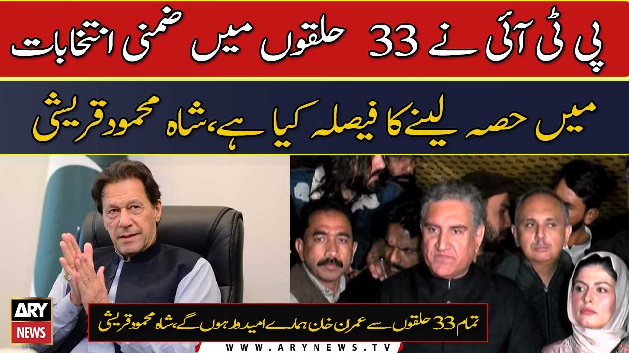 Imran Khan to contest by-polls from 33 vacant NA seats: Shah Mehmood Qureshi