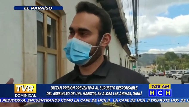 ¡Prisión preventiva! al supuesto responsable del asesinato contra maestra en Danlí