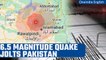 Pakistan: 6.5 magnitude earthquake jolts various parts of the country | Oneindia News