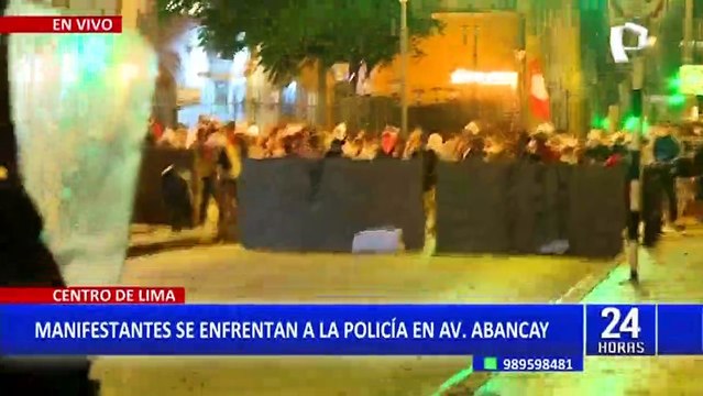 Centro de Lima: así fue el enfrentamiento entre manifestantes y la PNP en la avenida Abancay