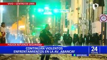 Centro de Lima: así fue el enfrentamiento entre manifestantes y la PNP en la avenida Abancay
