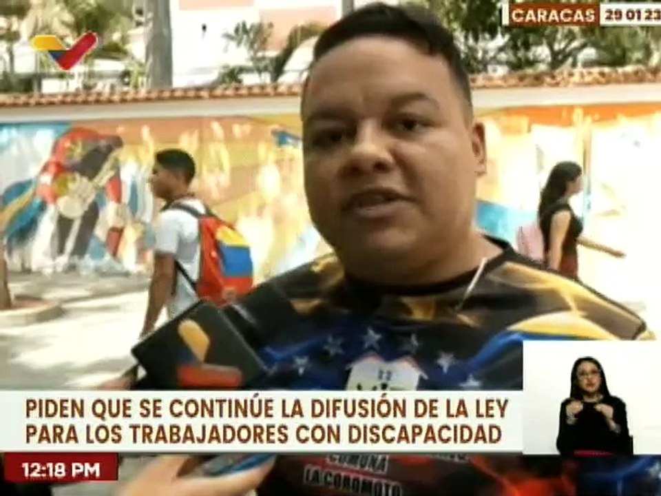 Caraqueños expresan su opinión sobre la difusión de la Ley para los Trabajadores con Discapacidad