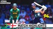 South Africa vs England - 2nd ODI Cricket Match - Full Highlights