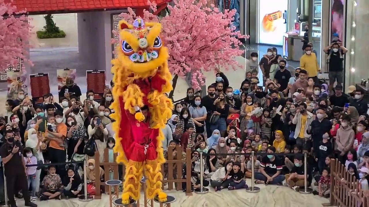 #BARONGSAI TONGGAK JATUH di PIM 3 ‼️ [PONDOK INDAH MALL] #BARONGSAI2023 #imlek2023