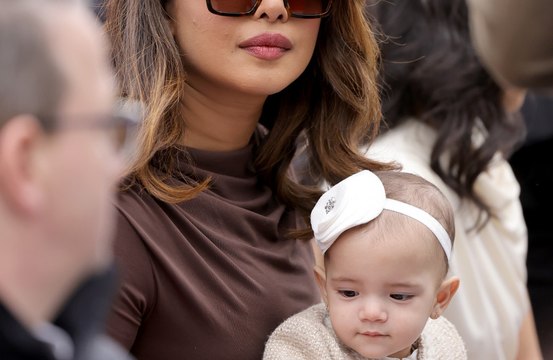 Nick Jonas and Priyanka Chopra Jonas' daughter seen for first time