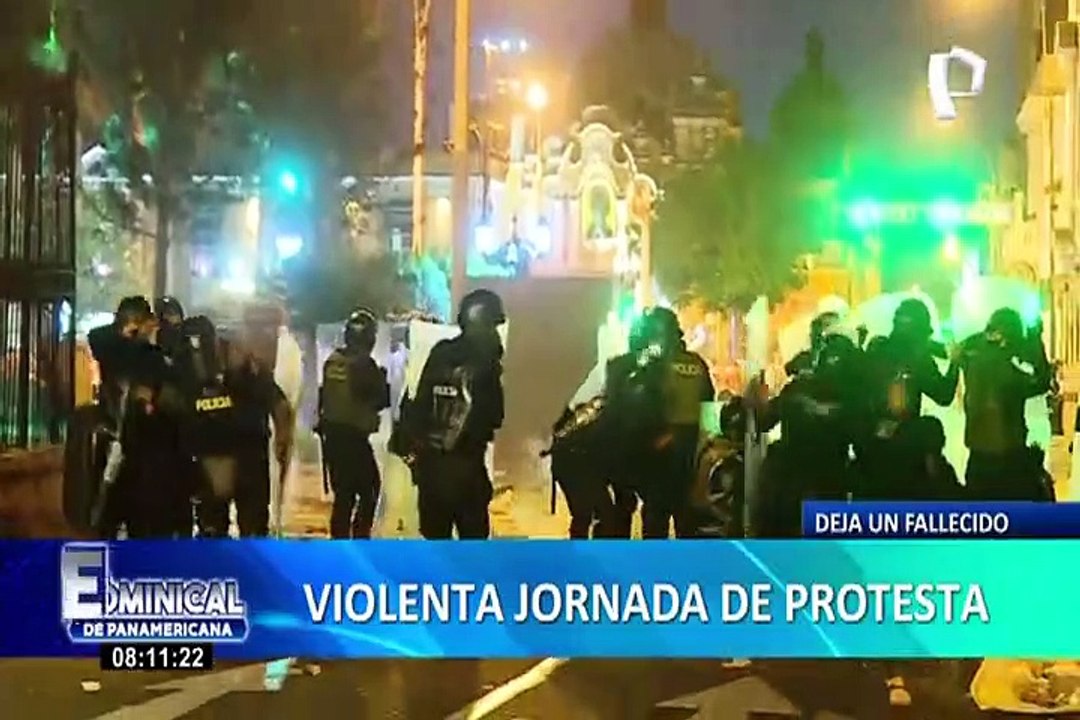 Defensoría del Pueblo: reportan un fallecido tras enfrentamientos en el centro de Lima