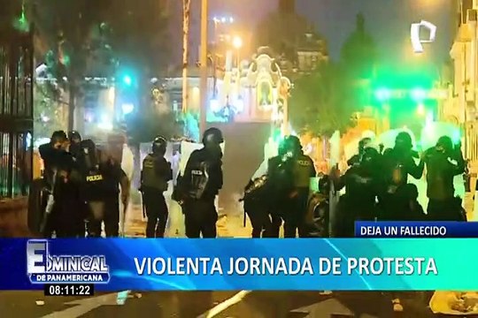 Defensoría del Pueblo: reportan un fallecido tras enfrentamientos en el centro de Lima
