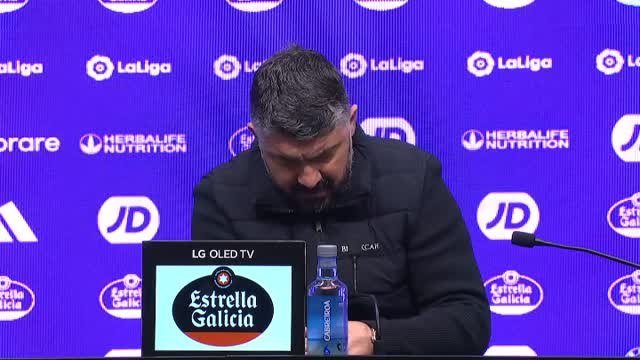 Gattuso, en la cuerda floja, sobre su continuidad en el Valencia: Tengo que respetar cualquier decisión