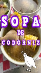 SOPA DE CODORNIZ #SHORTS CALDO CONSOME