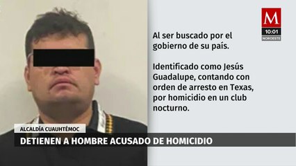 Estadunidense asesina en Texas y escapa a Tamaulipas; policía lo detiene en un hotel en CdMx