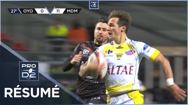PRO D2 - Résumé Oyonnax Rugby-Stade Montois: 25-26 - J18 - Saison 2022/2023