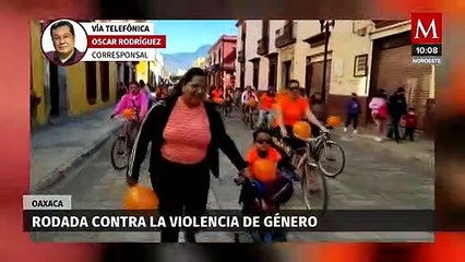 Realizan rodada contra la violencia de género en Oaxaca