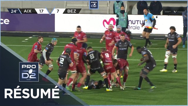 PRO D2 - Résumé Provence Rugby-AS Béziers Hérault: 25-44 - J18 - Saison 2022/2023