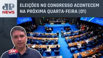 Flávio Bolsonaro comenta as eleições no Congresso: “Índice muito baixo de reeleições de senadores”