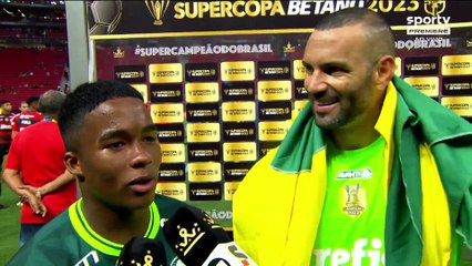 Palmeiras x Flamengo (Supercopa do Brasil 2023) Comemoração