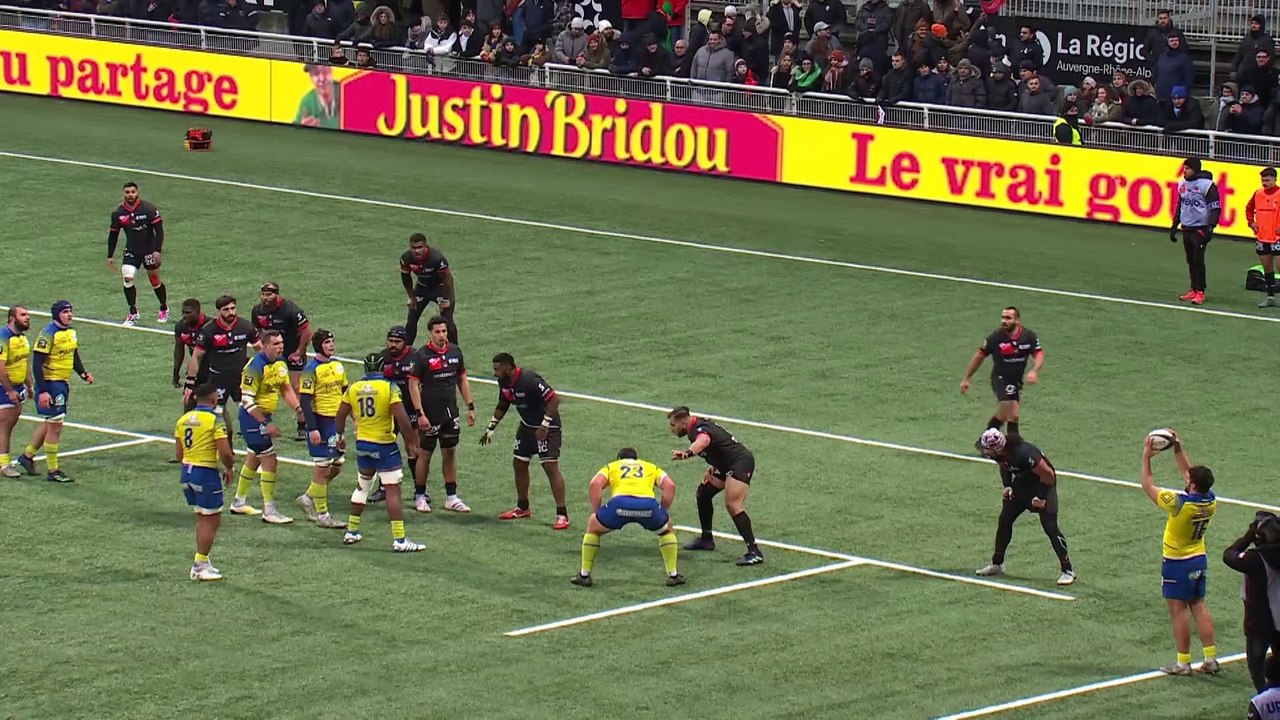 TOP 14 - Essai de Fritz LEE (ASM) - LOU Rugby - ASM Clermont - Saison 2022:2023