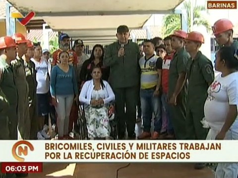 FANB y Bricomiles realizan trabajos de mantenimiento y recreación en el estado Barinas