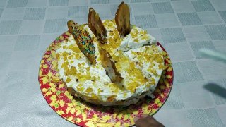 Eggless Butterscotch Cake Recipe _ Easy cake without Oven _ Sponge Cake _ No Butter, Condensed Milk