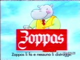 Pubblicità/Bumper anni 90 RAI 2 - Lavatrice Zoppas Maxi Vasca