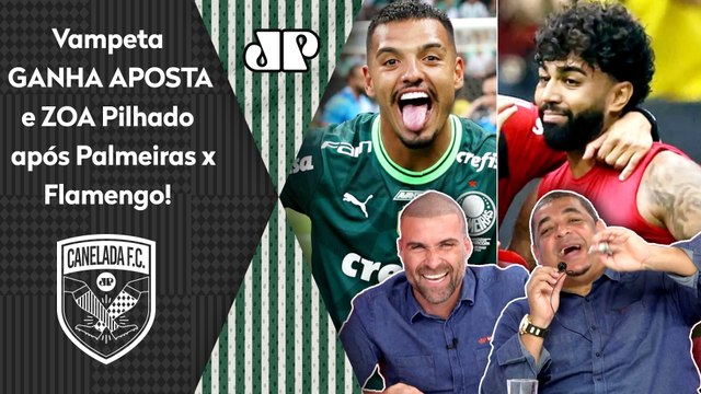 EU TORCI pro Palmeiras! E TE FALO: o Flamengo pra mim... Vampeta GANHA APOSTA de Pilhado e ZOA!