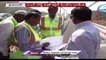 Hyderabad Metro Ltd MD NVS Reddy Inspects Airport Metro Alignment Works _ Hyderabad _ V6 News