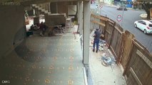 Vídeo mostra ladrão invadido restaurante em reforma e realizando furto de objetos