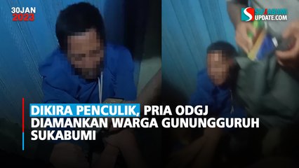 Dikira Penculik, Pria ODGJ Diamankan Warga Gunungguruh Sukabumi
