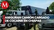 En Chiapas, aseguran tráiler que transportaba plátano y más de 200 kilos de cocaína