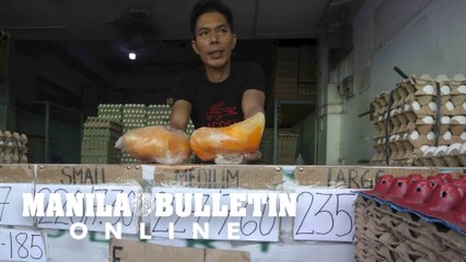 Frozen eggs sold for 55 pesos per kilogram at Quezon City