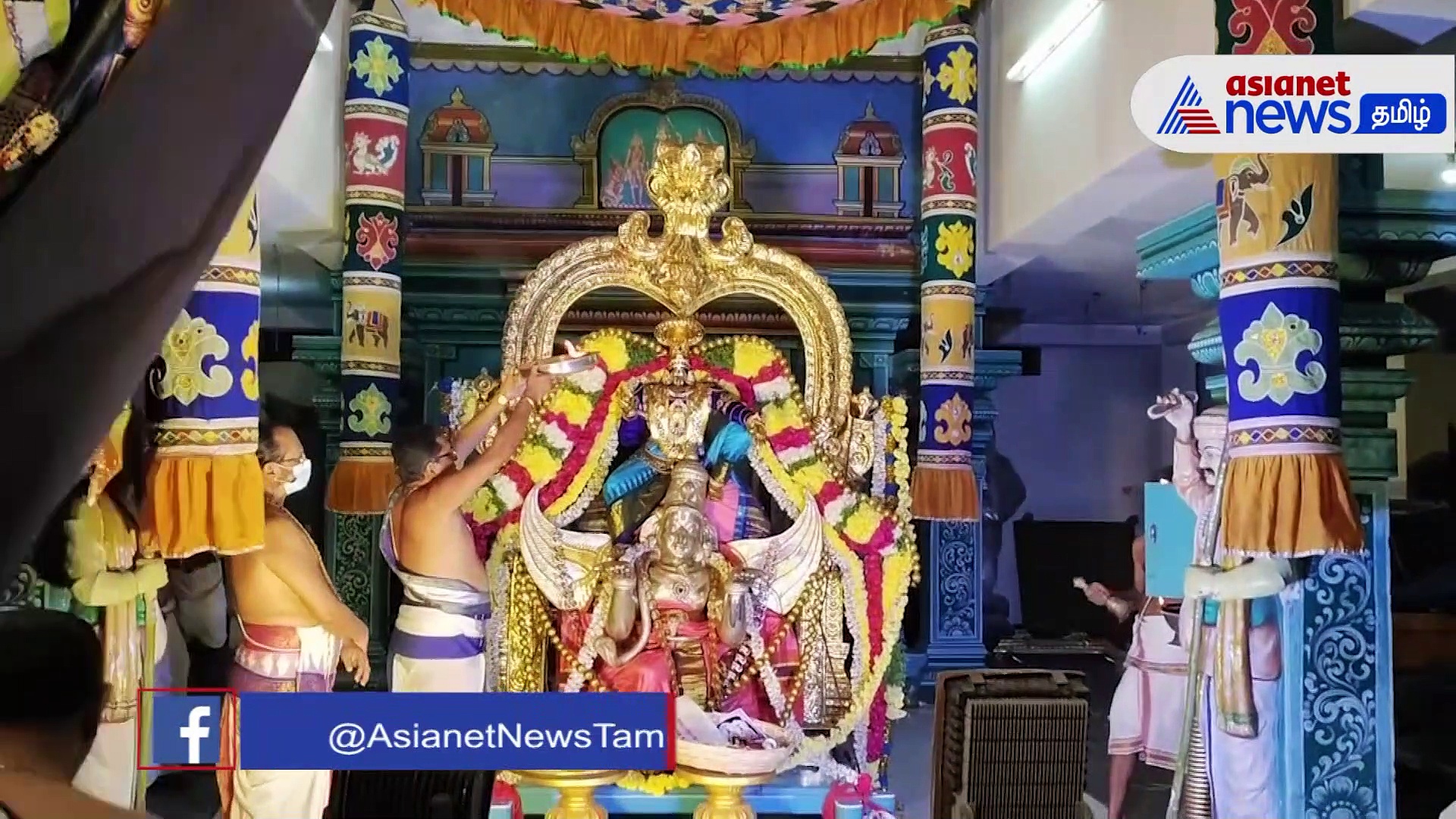 வந்தவாசி ஸ்ரீ பாண்டுரங்கன் கோவிலில் விமரிசையாக நடைபெற்ற கருட சேவை; பக்தர்கள் பரவசம்