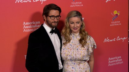 Jonathan LaPaglia and Ursula Brooks attend the 20th Anniversary G'Day USA Arts Gala in Los Angeles