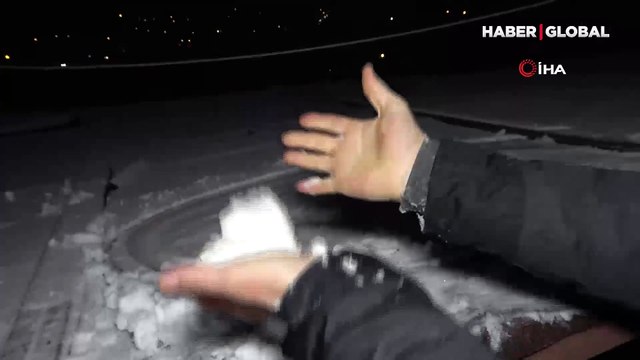 İstanbul'da Aydos Tepesi beyaz örtüyle kaplandı