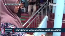 Pencuri Gasak Motor Warga dalam Hitungan Detik