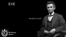 Every man's happiness is his own responsibility, Abraham Lincoln. Quotes