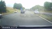 Dashcam Captures Crash Involving Car and Semi-Truck