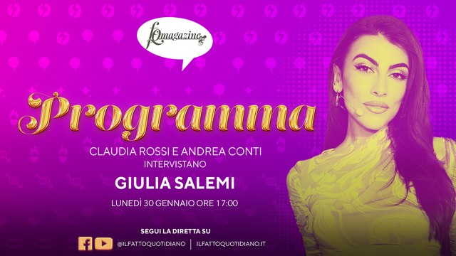 Giulia Salemi: “Violenza contro le donne, vergognosa violazione dei diritti” in diretta con Claudia Rossi Andrea Conti