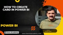 3.7 how to create card in Power BI