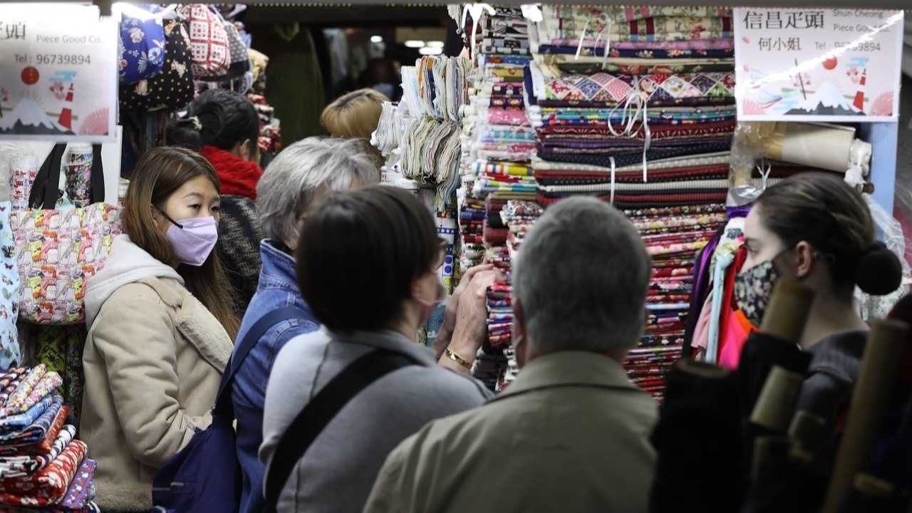 Los últimos días de Pang Jai, el mercado de telas más antiguo de Hong Kong