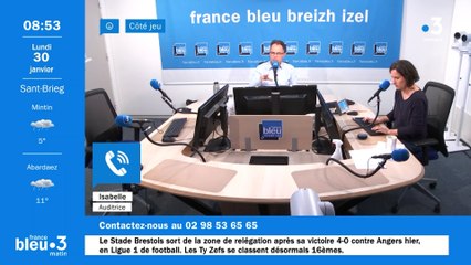 Un bateau étonnant à Brest permet à Isabelle de gagner en direct ses places pour le match Brest-Lens