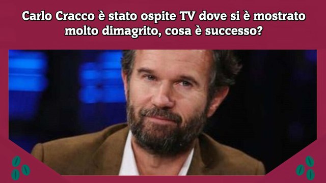 Carlo Cracco è stato ospite TV dove si è mostrato molto dimagrito, cosa è successo