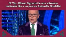 GF Vip, Alfonso Signorini fa uno scivolone mettendo like a un post su Antonella Fiordelisi