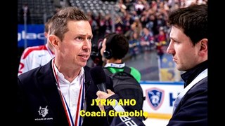 FRA - Hockey sur glace Interview Jyrki AHO Coach Grenoble, 29/01/2023 (Finale Coupe de France – Gap VS Grenoble)